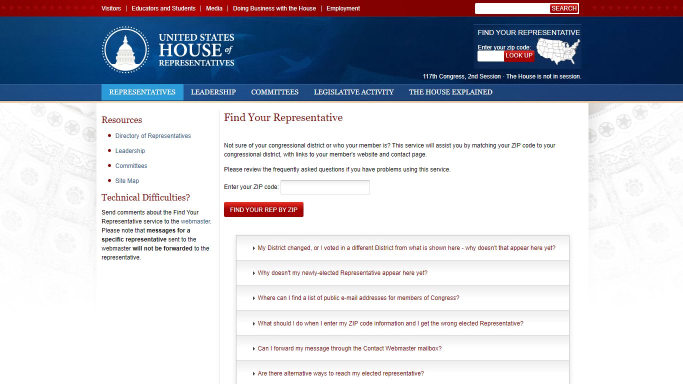 Find Your Representative | house.gov